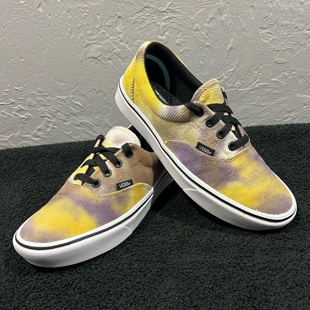 🔥🔥 VANS Comfycush Era Women's Shoes Blotched Velvet Women Sz 7.5 - PERFECT!